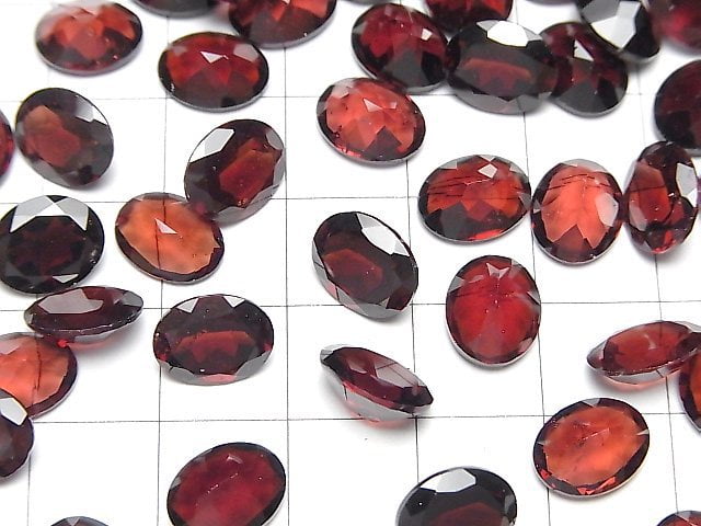 [Video]High Quality Mozambique Garnet AAA- Loose stone Oval Faceted 10x8mm 2pcs