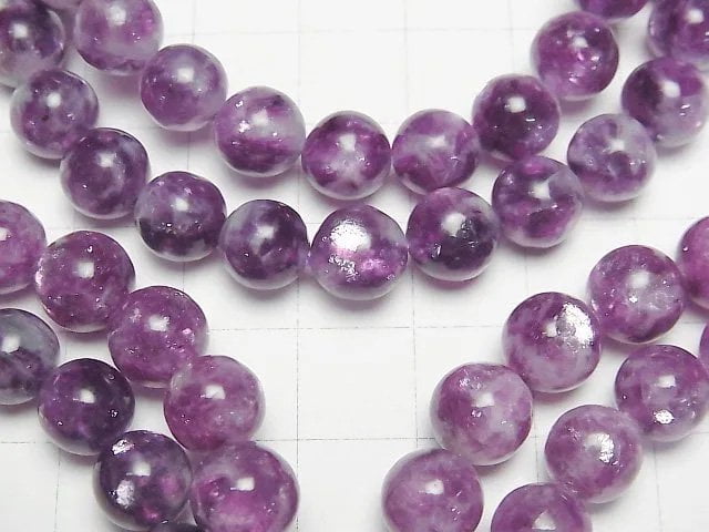 [Video]Lepidolite Silica AAA Round 8mm Bracelet