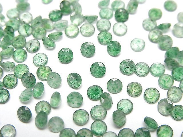 [Video] Green Aventurine AAA- Loose stone Round Faceted 3x3mm 10pcs