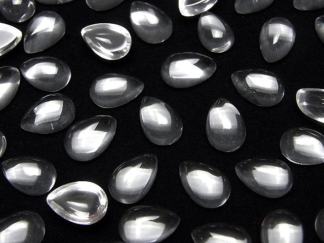 [Video] High Quality Crystal AAA Pear shape Cabochon 12x8mm 5pcs