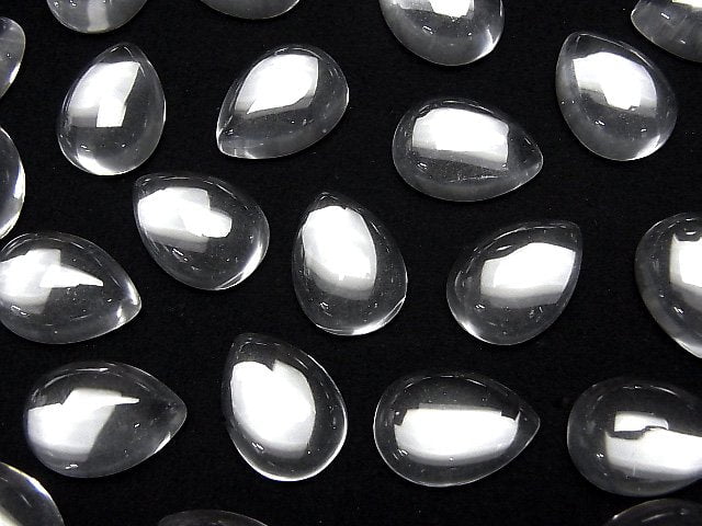 [Video] High Quality Crystal AAA Pear shape Cabochon 18x13mm 2pcs