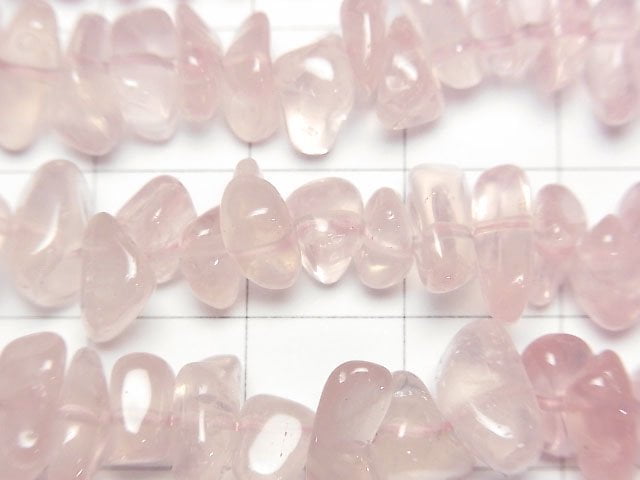 [Video]Madagascar Rose Quartz AAA- Small Nugget (Chips) 1strand beads (aprx.15inch/38cm)