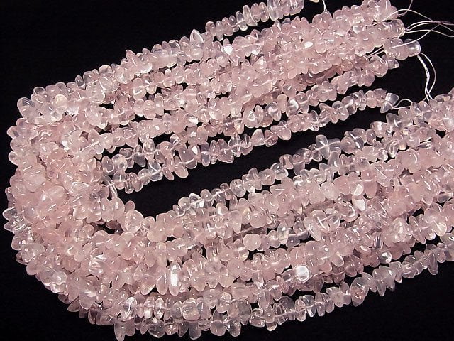 [Video]Madagascar Rose Quartz AAA- Small Nugget (Chips) 1strand beads (aprx.15inch/38cm)