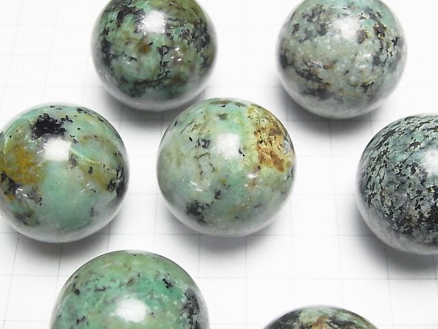 [Video]African Turquoise Sphere ,Round 30mm 1pc