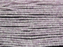 [Video]High Quality! Kunzite AA Faceted Button Rondelle 3x3x2mm 1strand beads (aprx.15inch/37cm)