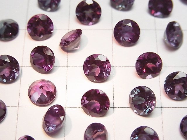 [Video] Synthetic Alexandrite AAA Loose stone Round Faceted 6x6mm 1pc