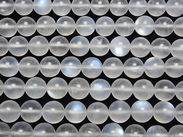 [Video] Royal Blue Moonstone AA++ Round 10mm 1/4 or 1strand beads (aprx.15inch/36cm)