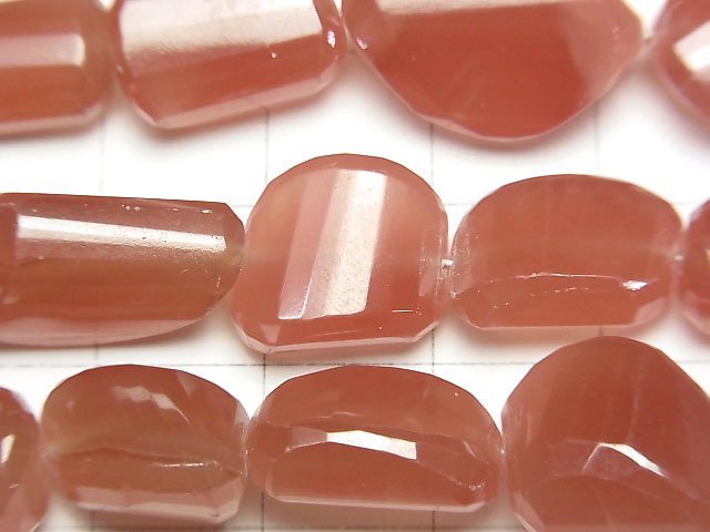 [Video]High Quality Peruvian Rhodochrosite AAA- Faceted Nugget 1strand beads (aprx.17inch/42cm)