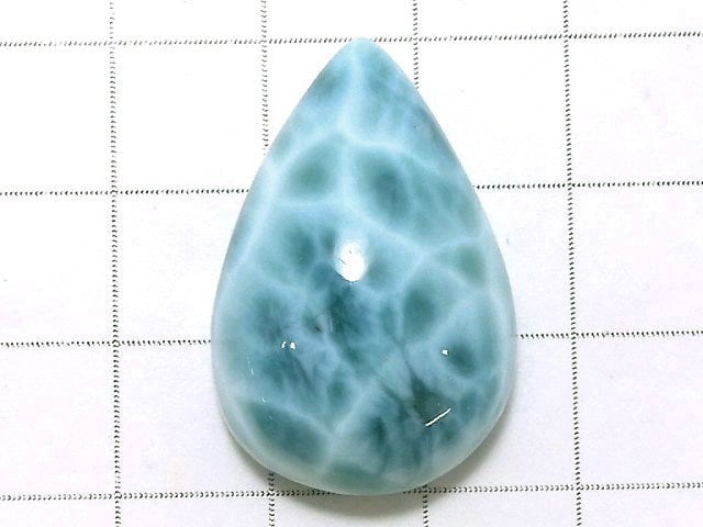 [Video][One of a kind] High quality Larimar Pectolite AAA Cabochon 1pc NO.33