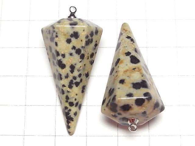 [Video] Dalmatian Jasper Pendulum 36x20x20mm 1pc