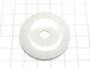 [Video] White Jade Coin (Donut) 40x40mm 1pc