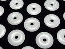 [Video] White Jade Coin (Donut) 40x40mm 1pc