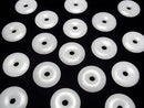 [Video] White Jade Coin (Donut) 40x40mm 1pc