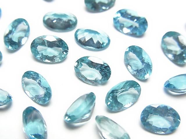 [Video]High Quality Apatite AAA Loose stone Oval Faceted 7x5mm 3pcs