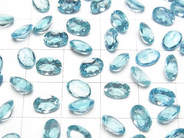 [Video]High Quality Apatite AAA Loose stone Oval Faceted 7x5mm 2pcs