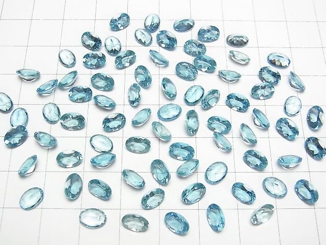 [Video]High Quality Apatite AAA Loose stone Oval Faceted 7x5mm 3pcs