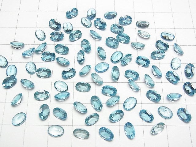 [Video]High Quality Apatite AAA Loose stone Oval Faceted 7x5mm 2pcs