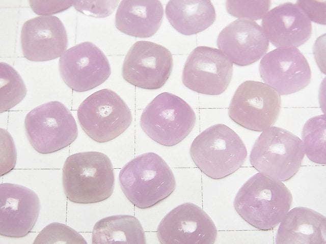 [Video]Nigeria Kunzite AA++ Square Cabochon 8x8mm 2pcs