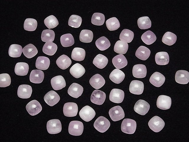 [Video]Nigeria Kunzite AA++ Square Cabochon 8x8mm 2pcs