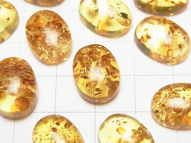 [Video] Baltic Amber Oval Cabochon 16x12mm 1pc