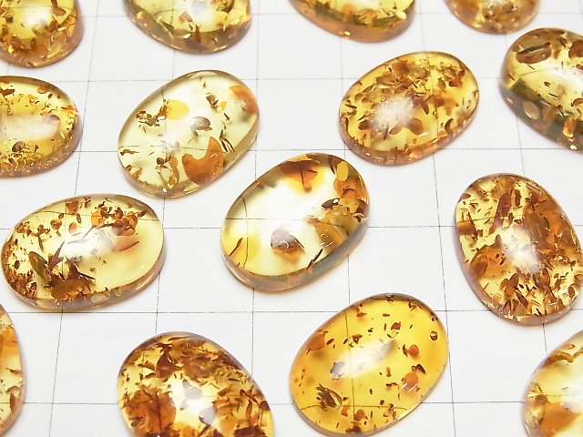 [Video] Baltic Amber Oval Cabochon 18x13mm 1pc
