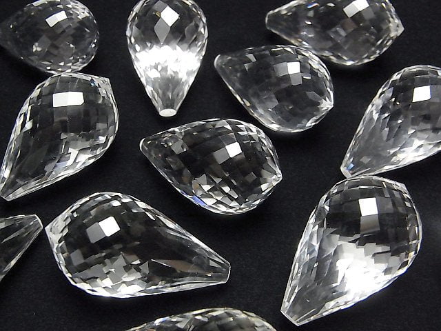 [Video] Crystal AAA Drop Faceted Briolette 35x20x20mm 1pc