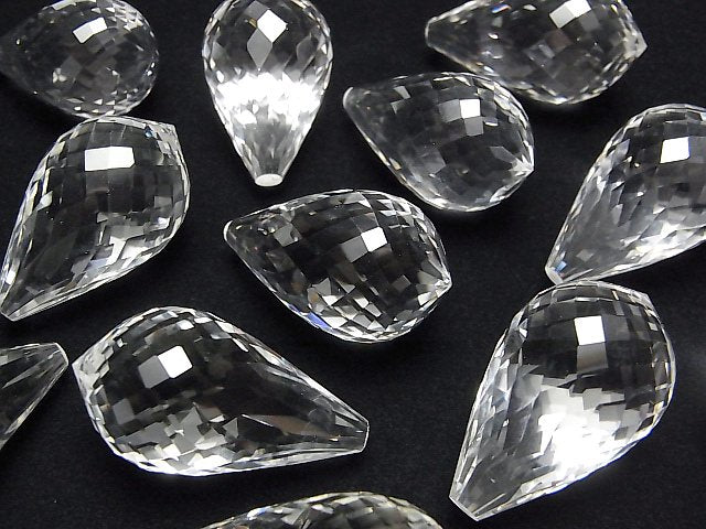 [Video] Crystal AAA Drop Faceted Briolette 35x20x20mm 1pc