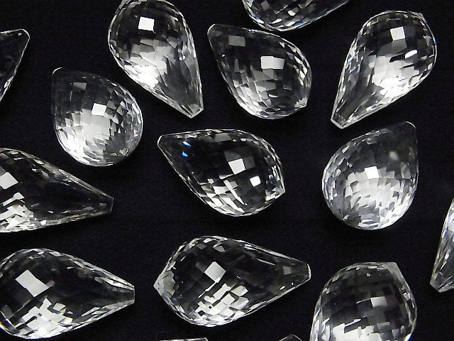 [Video] Crystal AAA Drop Faceted Briolette 35x20x20mm 1pc