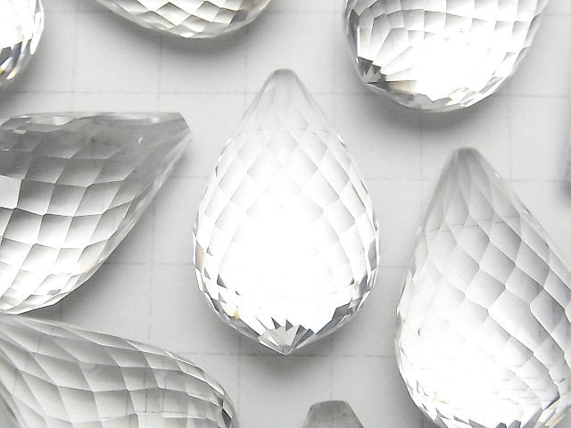 [Video] Crystal AAA Drop Faceted Briolette 35x20x20mm 1pc