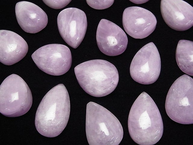 [Video]Nigerian Kunzite AA++ Pear shape Cabochon size mix 1pc