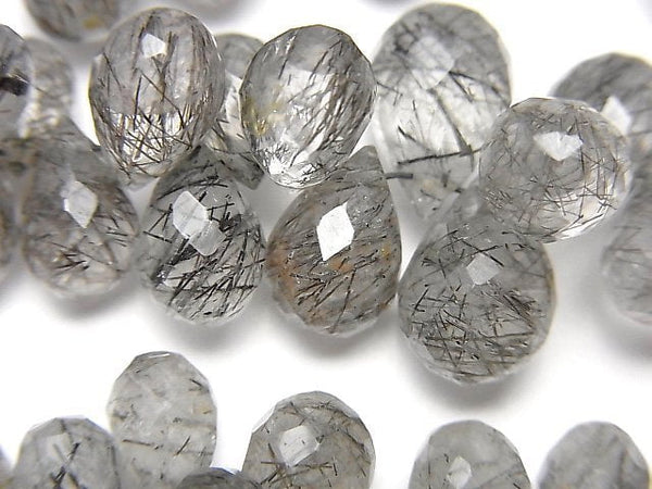 Tourmalinated Quartz Gemstone Beads