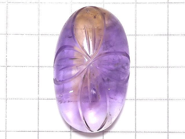 [Video][One of a kind] High Quality Ametrine AAA- Carved Cabochon 1pc NO.238