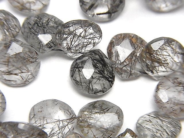 Tourmalinated Quartz Gemstone Beads