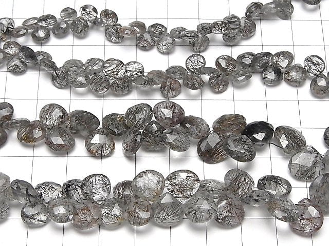 [Video]High Quality Tourmaline Quartz AA++ Chestnut Faceted Briolette 1strand beads (aprx.8inch/20cm)