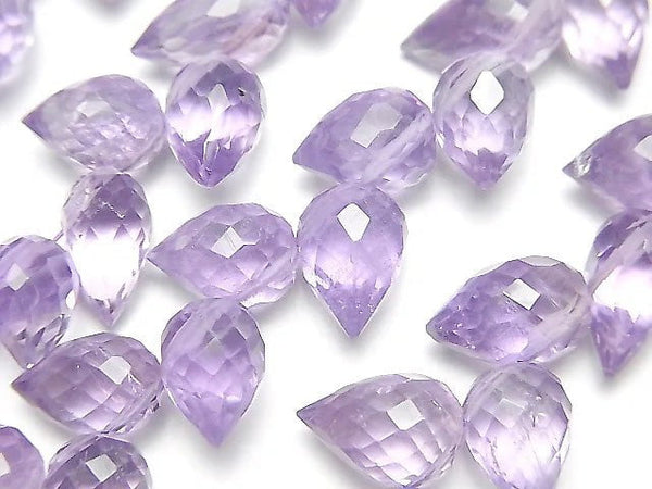 [Video]High Quality Amethyst AAA- Flower Bud Faceted Briolette 1strand beads (aprx.6inch/14cm)