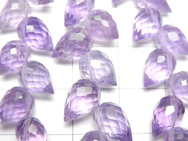 [Video]High Quality Amethyst AAA- Flower Bud Faceted Briolette 1strand beads (aprx.7inch/18cm)