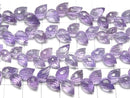 [Video]High Quality Amethyst AAA- Flower Bud Faceted Briolette 1strand beads (aprx.7inch/18cm)