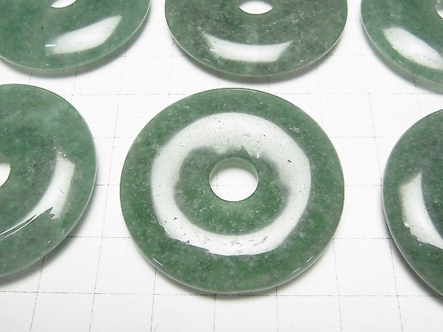 [Video] Green Aventurine Coin (Donut) 40x40mm 1pc