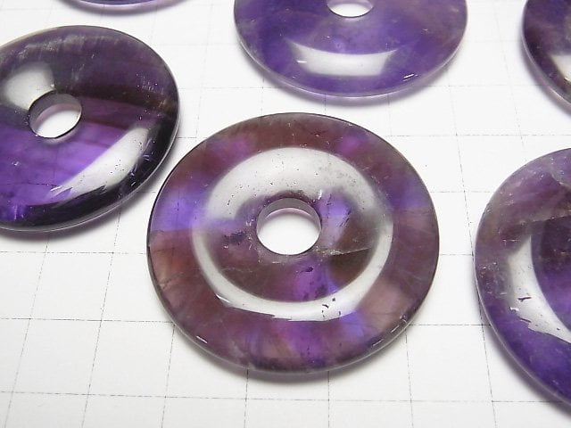 [Video] Amethyst AA+ Coin (Donut) 40x40mm 1pc