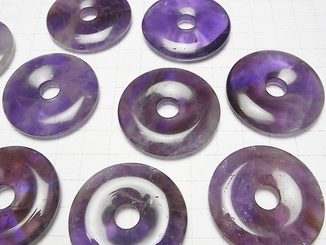 [Video] Amethyst AA+ Coin (Donut) 40x40mm 1pc