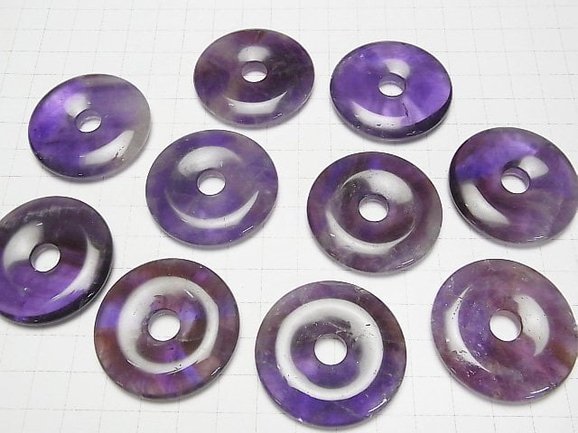 [Video] Amethyst AA+ Coin (Donut) 40x40mm 1pc