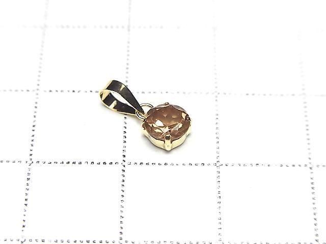 [Video][Japan]High Quality Color Change Garnet AAA Round Faceted 5x5mm Pendant [18K Yellow Gold] 1pc