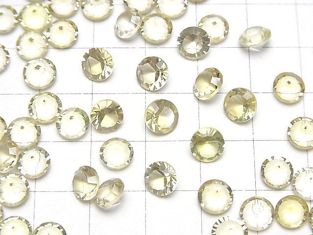 [Video]High Quality Lemon Quartz AAA- Loose stone Round Concave Cut 6x6mm 5pcs