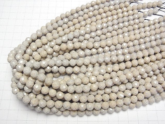 [Video] Taiwan Hokutolite Faceted Round 7.5mm 1/4-1strand beads (aprx.15inch/37cm)