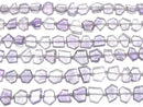 [Video]High Quality Pink Amethyst AA++ Rough Slice Faceted 1strand beads (aprx.7inch/18cm)