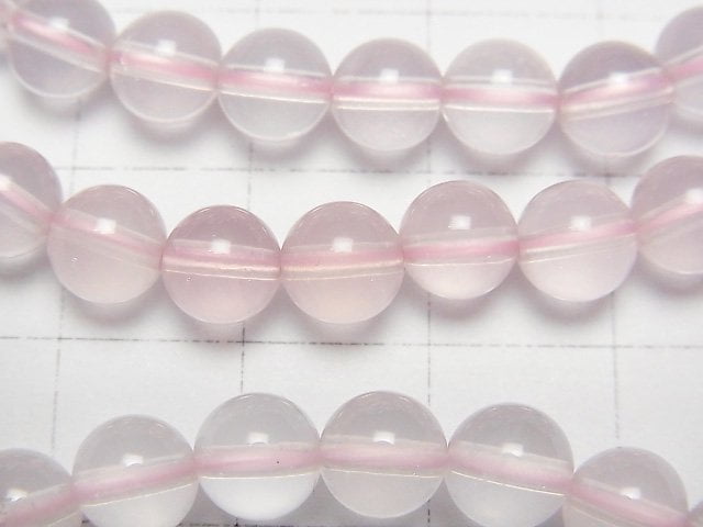 [Video] Mozambique Star Rose Quartz AAA- Round 6mm Bracelet