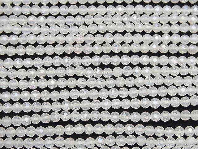 High Quality!  Aqua Crystal  Faceted Round 3mm  1strand beads (aprx.15inch/36cm)