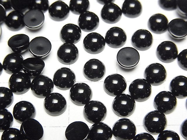 [Video] Onyx AAA Round Cabochon 5x5mm 10pcs