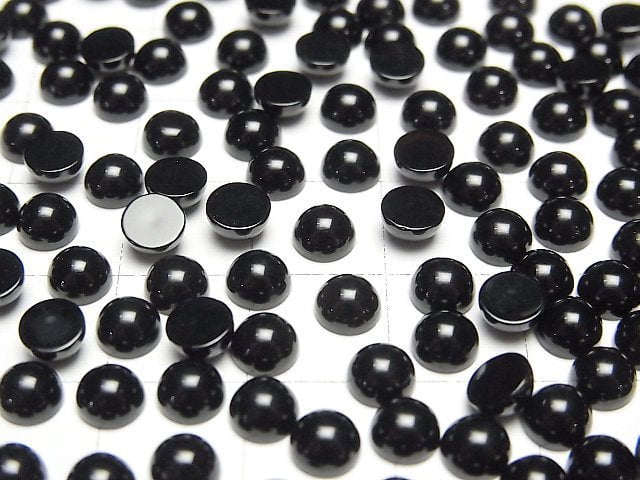 [Video] Onyx AAA Round Cabochon 5x5mm 10pcs