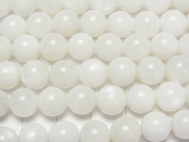 [Video] White Moonstone AA Round 8.5mm half or 1strand beads (aprx.15inch/36cm)